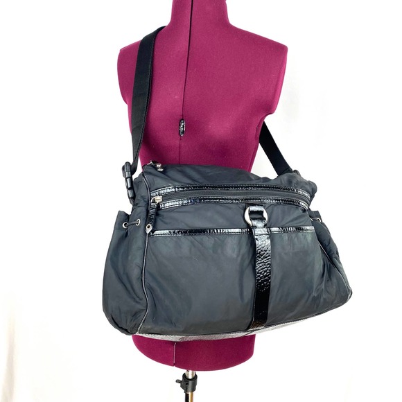 Cole Haan Diaper Bag Kyle Collection Black Nylon Adjustable Strap Baby Purse - Picture 12 of 12